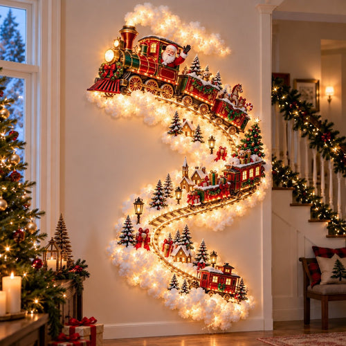 Train | Jingle Trail Christmas wall light