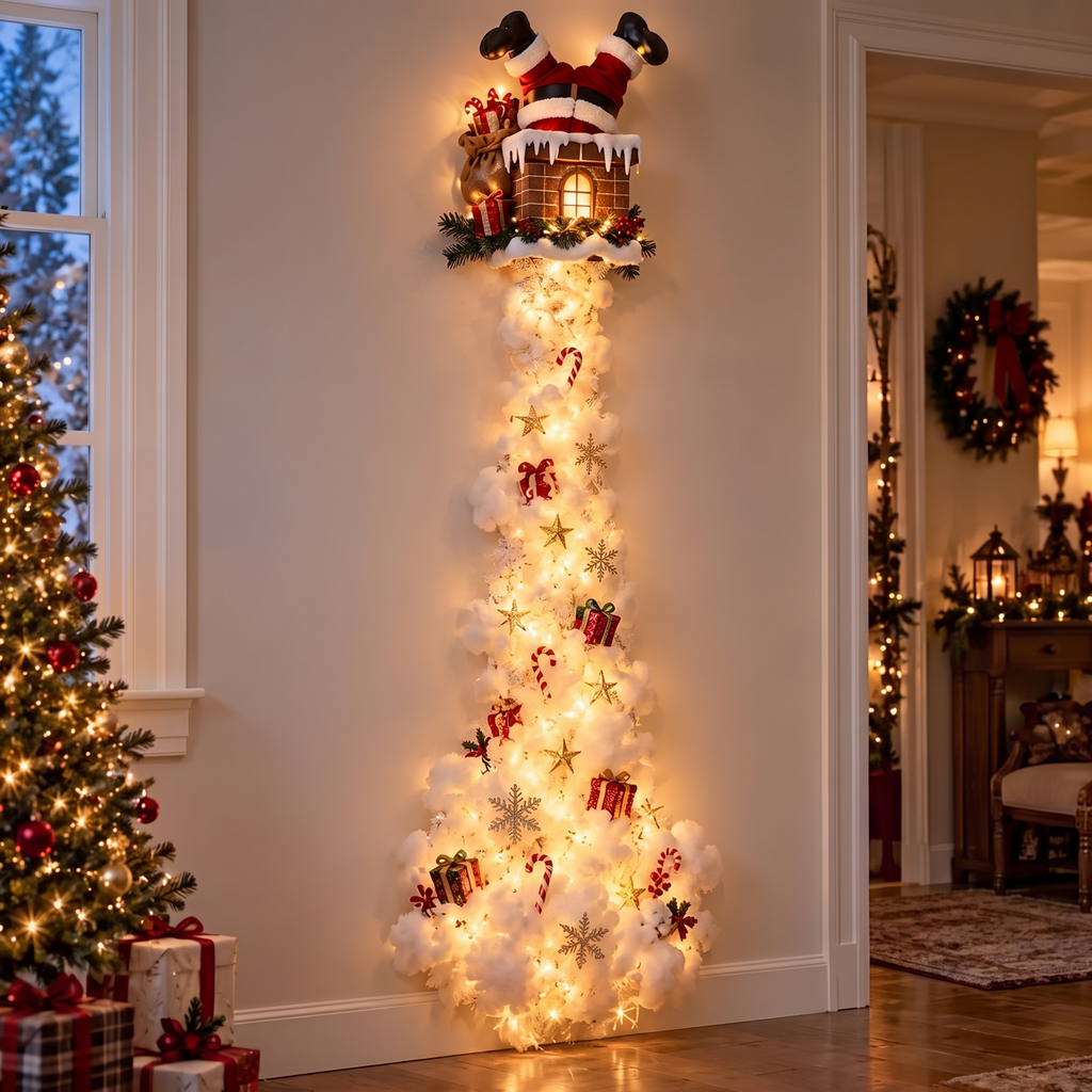 Santa | Jingle Trail Christmas wall light